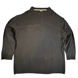 VTG Southpole Crew Neck‎ Sweater Black Size XXL